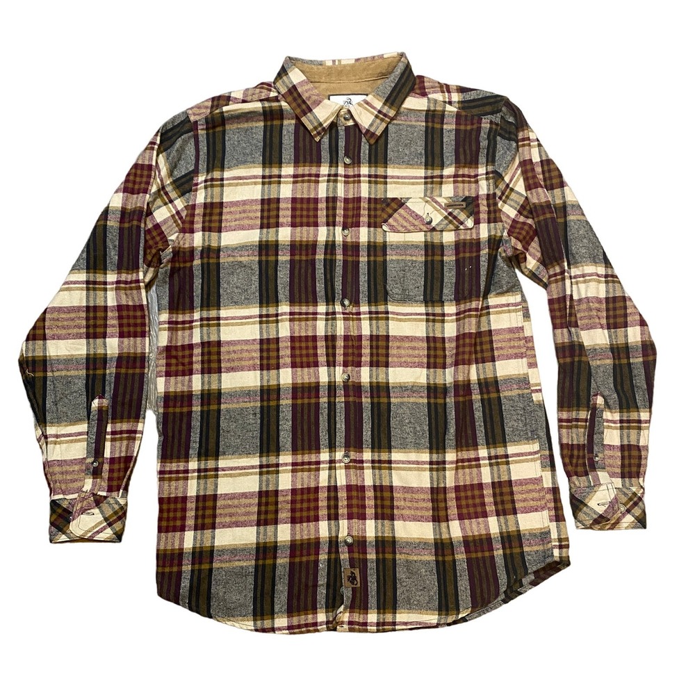 Legendary Whitetails Buck Camp Flannel Button Up Shirt Men's LT